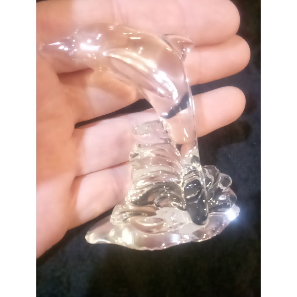 Vintage Lenox Crystal Miniature Czech Republic Dolphin